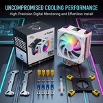 Topika - Cooling Fans For PC RGB CPU Cooler LED White CPU Cooler