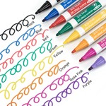 ZEYAR - Whiteboard Marker Set, Fine Tip, Low Odour, Clear Writing, 3 Options