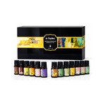 Topika - Essential Oils Set, 12 Piece Water-Soluble Fragrance Oils, 10ml