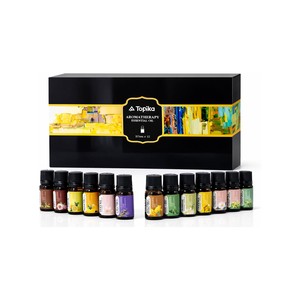 Topika - Essential Oils Set, 12 Piece Water-Soluble Fragrance Oils, 10ml