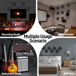 Topika - Self Adhesive Sound Proof Foam Panels for Walls - 50x50x5cm
