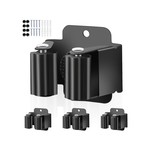 Topika - Wall Mounted Broom and Mop Holder, 4pcs Heavy Duty Tool Rack