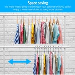 TopikaHome - 50/30 Pack Stainless Steel Clothes Hangers, Heavy Duty Hanger