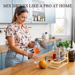 Topika- Cocktail Shaker Set with Stand,Bartender Kit&Drink Mixer for Bar