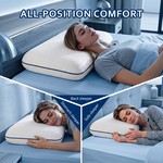 Topika - Cervical Cooling Gel Memory Foam Pillow For Side And Back Sleepers