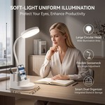 Topika - LED Desk Lamp With Pen Holder, Phone Stand And USB-C Charging