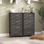 Topika - 3-Drawer Storage Cabinet, Steel Frame, Drawer Bedside End Table