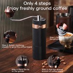 Bincoo - Manual Coffee Grinder Hand Grinder, Adjustable Burr For Pour-Over