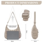Topika Puffer Bag Quilted Crossbody Shoulder Bag for Women