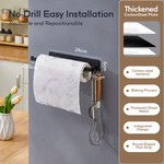 Topika - Magnetic Paper Towel Holder, No Drill Fridge Kitchen Roll Holder