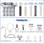 Topika- Under Sink Water Filtration System Stainless 5-Stage Filtration