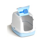 Topika Hooded Cat Litter Box with Litter Scoop, Fully Enclosed, Leak-Proof