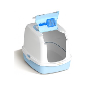 Topika Hooded Cat Litter Box with Litter Scoop, Fully Enclosed, Leak-Proof