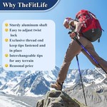 Topika - Hiking Sticks Anti-Shock Trekking & Walking Poles Super Light