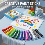 Topika 12 Pcs Bath Crayons, Nontoxic Washable Toddler Bath Toys for Kids