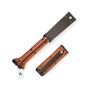 Topika - Japanese Pull Saw 16cm, Folding Double-Edge Flush Cut Saw for Wood