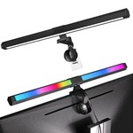 Topika RGB Monitor Light Bar - Dual Light Source Desk Lamp for PC & Gaming