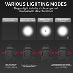 Topika 600LM Tactical Laser Sight & LED Flashlight for 20-24mm Rail