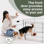 Topika Metal Exercise Puppy Play Pen with Door for Dogs