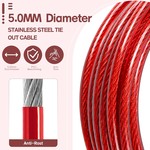 Topika Dog Tie Out Cable and Stake 3m Heavy Duty