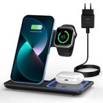 Topika 3-in-1 Charging Station Compatible with iPhone Apple Watch & AirPods