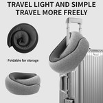Topika Travel Neck Pillow Memory Foam - Compact U-Shape for Aeroplane Sleep