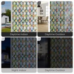 Topika Glass Privacy Film, Stained Glass Static Cling PVC