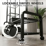 Topika Double Bar Clothing Rack Stand & 3+2Tier Storage,Clothes Organizer