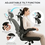 Topika Ergonomic Office Chair Gaming Chair With Adjustable Headrest &Lumbar