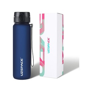 UZSPACE 1L Tritan Plastic Water Bottle Leakproof Sports Bottle BPA Free