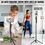 Topika 360 Degree Tripod Bluetooth Tripod For Phones Smart Face Recognition