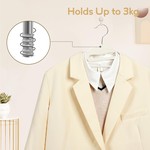 Topika - Plastic Hangers For Clothes, Non-Slip Adult Hangers 30/50 Pack