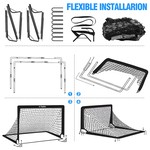 Topika Soccer Goal Set: Portable Fold-Up Training Goals (1.8 x 1.2 m)