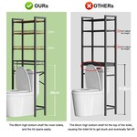 Topika Bathroom Organizers Storage, Over The Toilet Storage Rack & Shelving