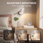 Topika - 2 Pack Rechargeable Picture Lights for Wall with Remote and Sensor