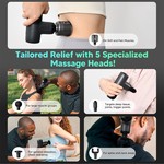 Topika - Mini Thermacool Massage Gun with Heat & Cool Therapy, Portable