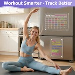 Topika - Magnetic Planners Fridge Weekly Planner, 4 Pcs Acrylic Boards