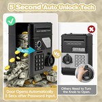 Topika Kids Money Safe ATM Piggy Bank with Password Lock&Face ID Simulation