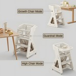 Topika Adjustable High Chair Baby Feeding Chair / Study Chair with Wheels