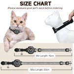Topika Airtag Cat Collar, Cat Collar Airtag Holder, Kitten Collar