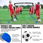 Topika Soccer Goal Set: Portable Fold-Up Training Goals (1.8 x 1.2 m)