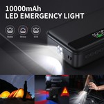 Topika 1500A 4-In-1 Car Jump Starter With 150PSI Air Compressor, 10000mAh