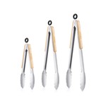 Topika Food Tongs,Serving Tongs For Kitchen,Metal Tongs For Cooking 3pcs