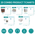 Topika Vacuum Storage Bags, Sealer Clothes Storage for Home & Travel