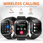 Topika - Smart Watch with Flashlight for Men Women 2.02" HD Bluetooth Calls