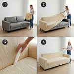 Topika 1-4Seater Stretch/Jacquard Couch Cover