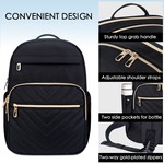 Topika Ladies 15.6" Laptop Backpack rechargeable USB Port Waterproof Oxford