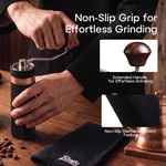 Bincoo - Manual Coffee Grinder Hand Grinder, Adjustable Burr For Pour-Over