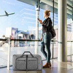 Topika 85L Foldable Duffle Bag With Shoe Compartment , Multiple Pockets
