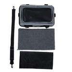 Topika Black Soft-Sided Pet Carrier Handbag for Cats and Small Dogs